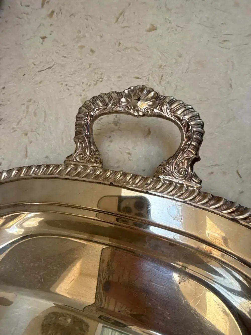 Wallace Silverplate Royal English Shell & Bead Rope 23
